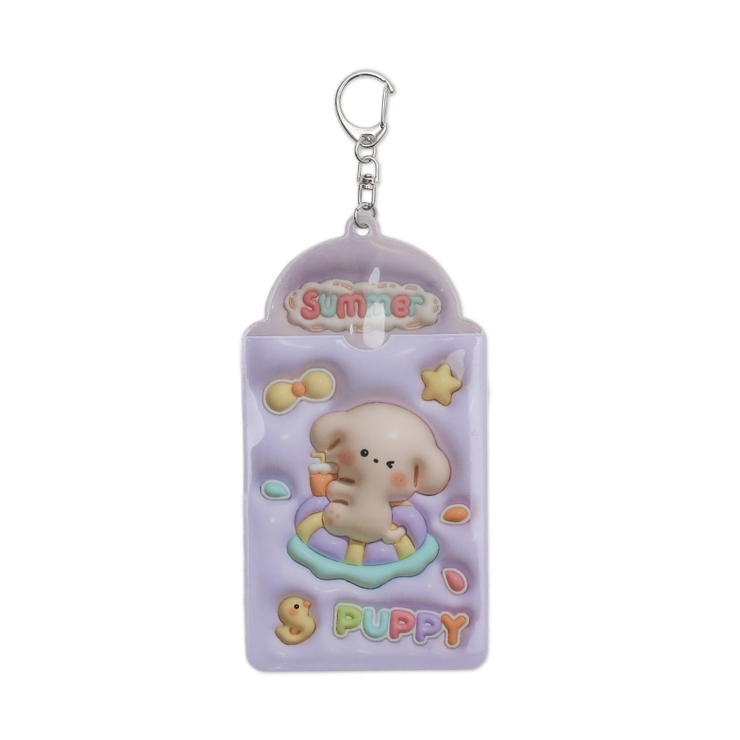 ぷっくりアニマルカードホルダーキーホルダー[品番：WG010095437