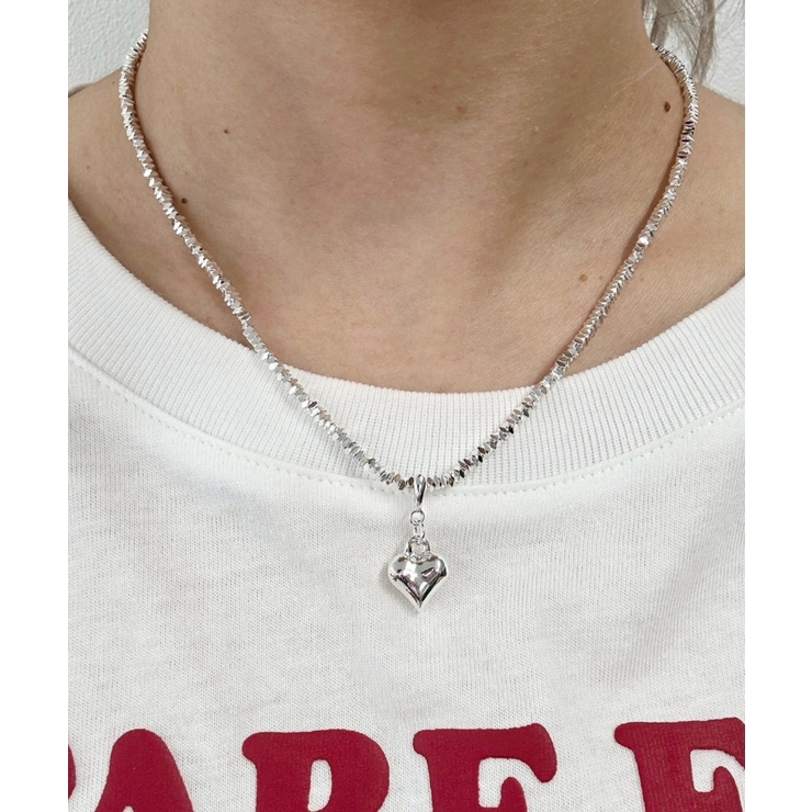 LメタルモチーフMIXビーズネックレス[品番：WG010095508]｜WEGO