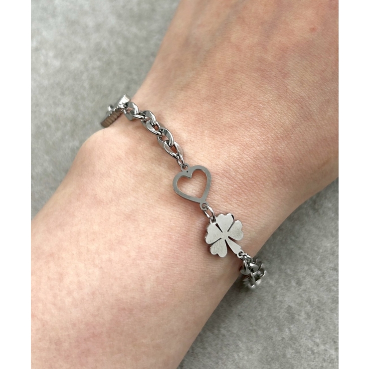 Lステンレスハートモチーフブレス | WEGO【WOMEN】 | 詳細画像1 