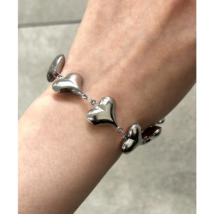 柄2 | Lステンレスハートモチーフブレス | WEGO【WOMEN】