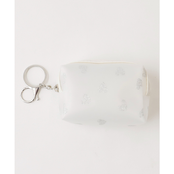 ホワイト | ラメハートミニポーチ | WEGO【WOMEN】