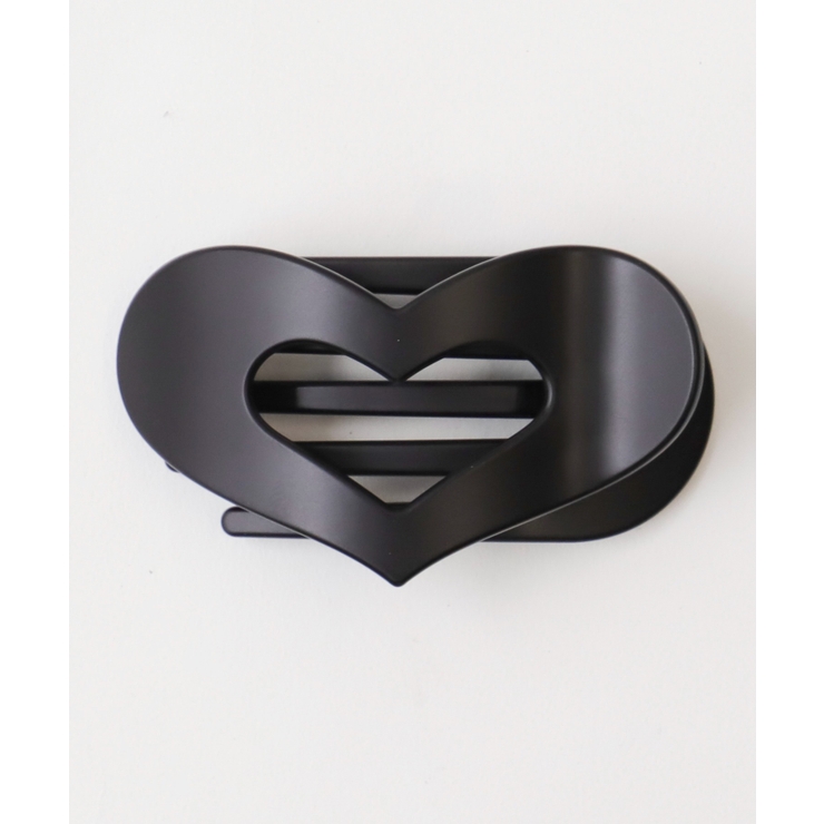 ブラック | Lハートヘアクリップ | WEGO【WOMEN】