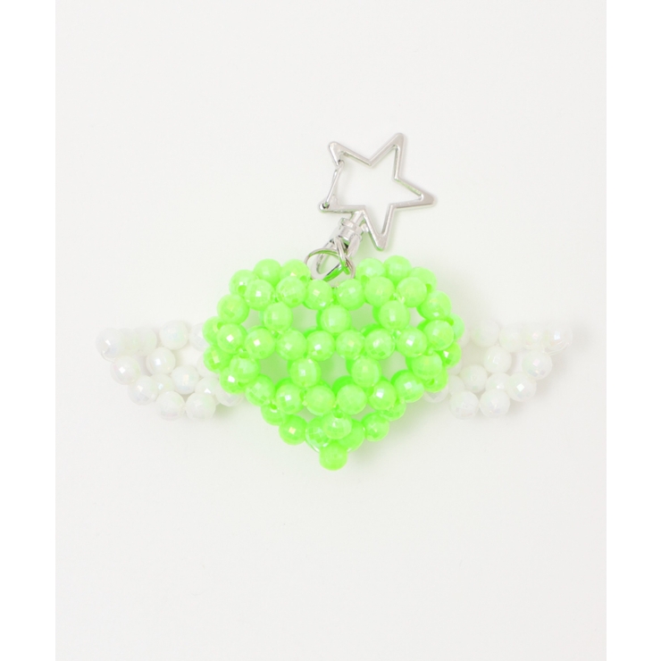 グリーン | ハートウィングビーズキーホルダー | WEGO【WOMEN】