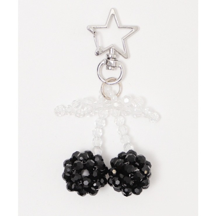 ブラック | チェリービーズキーホルダー | WEGO【WOMEN】