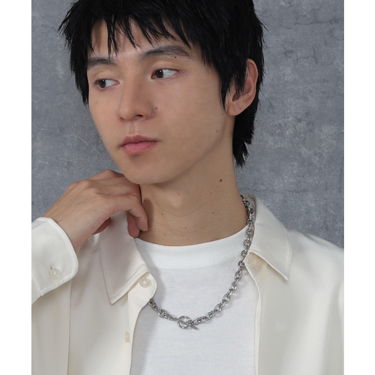 柄2 | Mステンレスマンテルチェーンネックレス | WEGO【MEN】