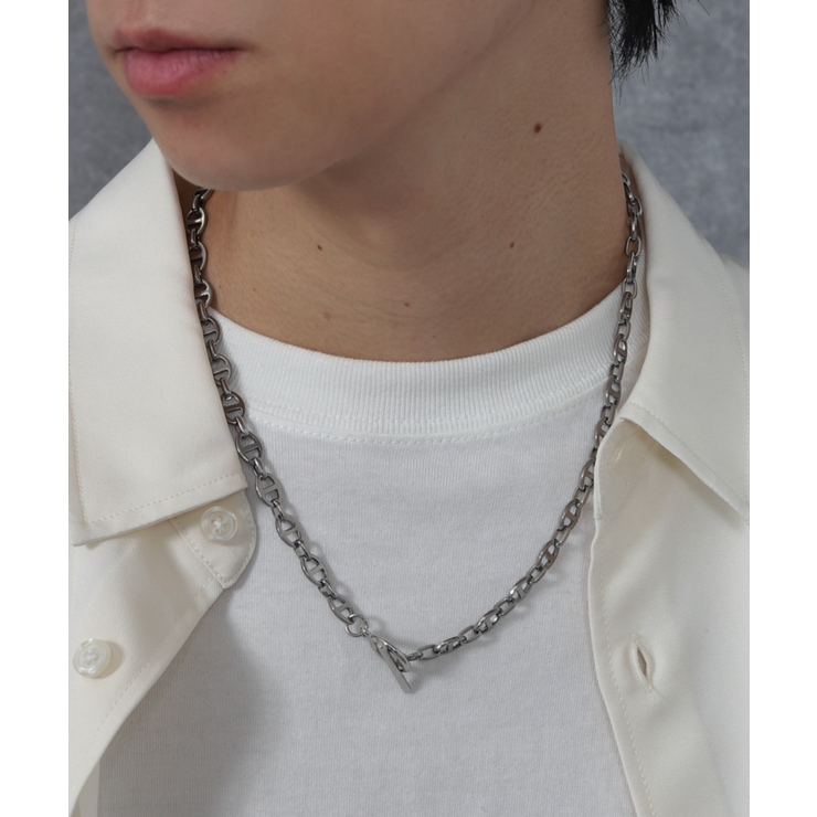 柄4 | Mステンレスマンテルチェーンネックレス | WEGO【MEN】