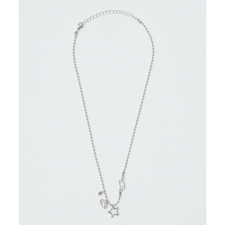 Lスターモチーフボールチェーンネックレス | WEGO【WOMEN】 | 詳細画像2 