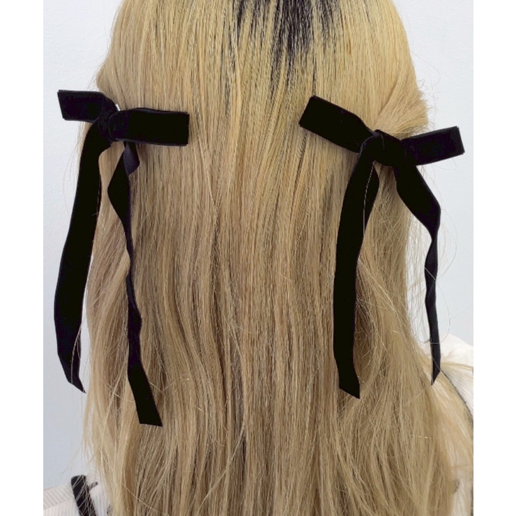 L2Pベロアロングリボンクリップ | WEGO【WOMEN】 | 詳細画像2 