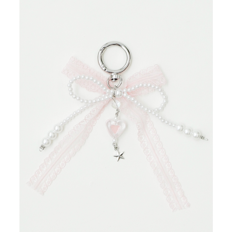 ピンク | レースダブルリボンキーホルダー | WEGO【WOMEN】