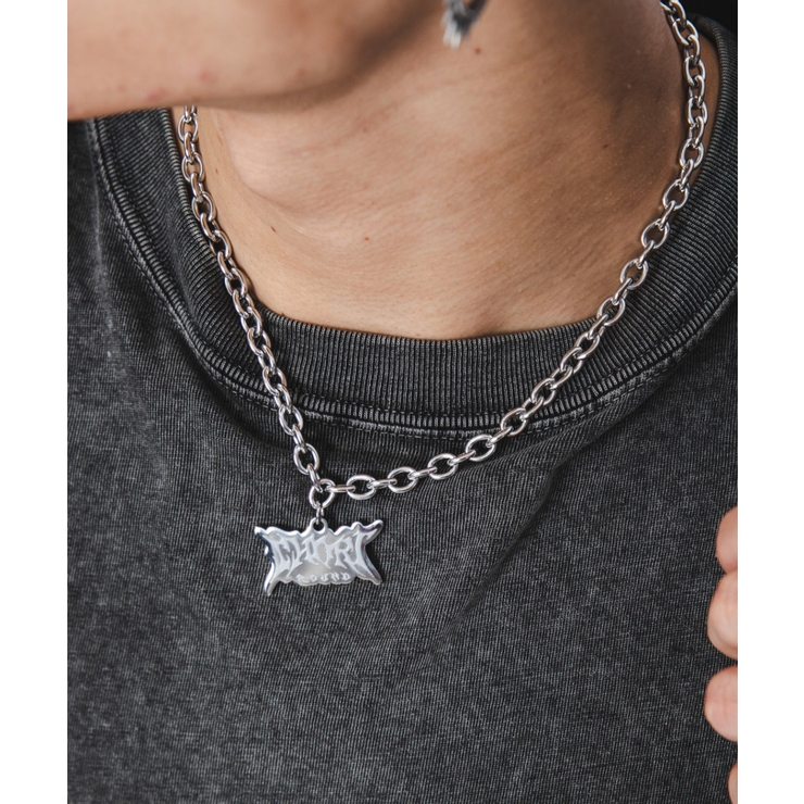 Mステンレスロゴネックレス | WEGO【MEN】 | 詳細画像3 