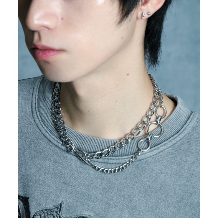 Mコンビネーションチェーンチョーカー | WEGO【MEN】 | 詳細画像3 