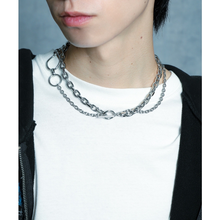 Mコンビネーションチェーンチョーカー | WEGO【MEN】 | 詳細画像7 