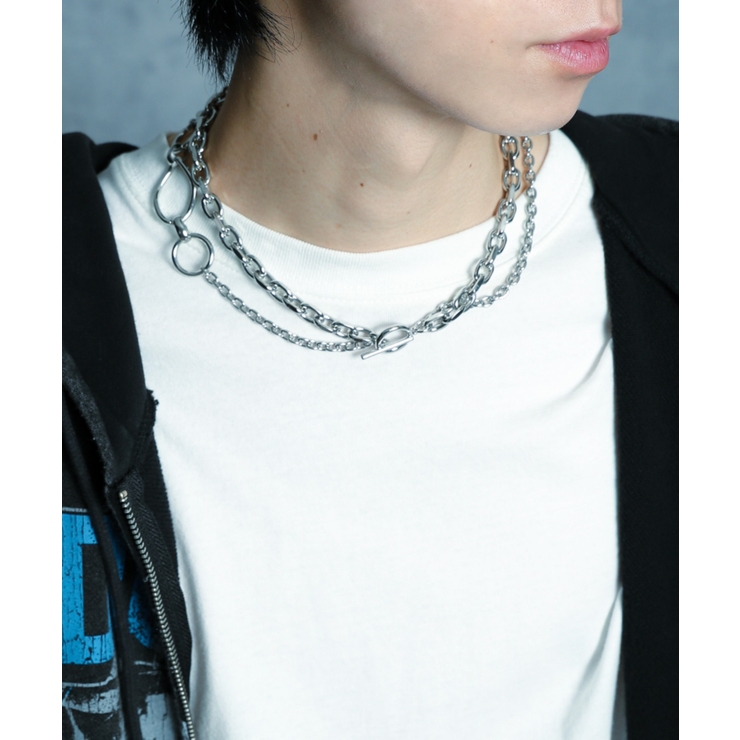 Mコンビネーションチェーンチョーカー | WEGO【MEN】 | 詳細画像8 