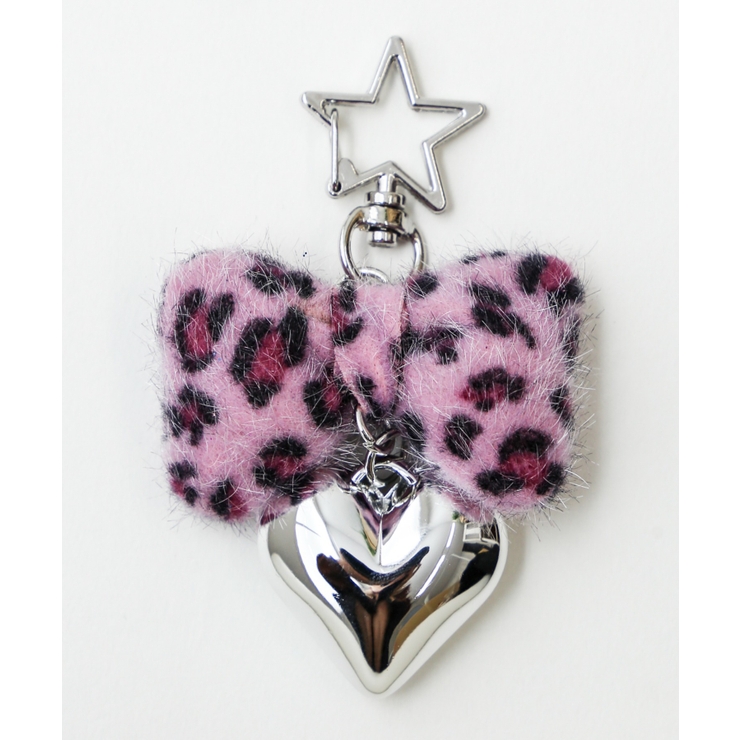 ピンク | レオパードリボンキーホルダー | WEGO【WOMEN】