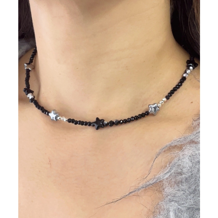 Lスターモチーフビーズネックレス | WEGO【WOMEN】 | 詳細画像1 