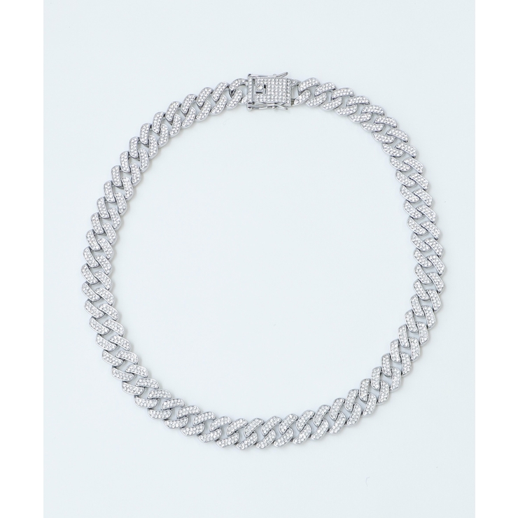 シルバー | Mキューバンリンクチェーンネックレス | WEGO【MEN】