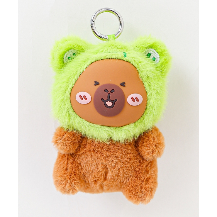 グリーン | ぷっくりカピバラぬいぐるみキーホルダー | WEGO【WOMEN】