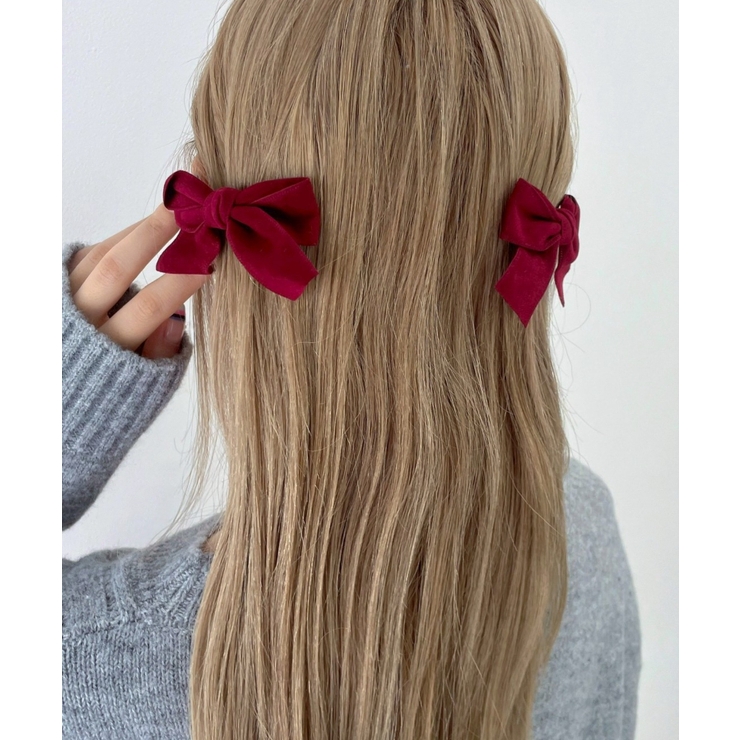 LベロアBIGリボンクリップ | WEGO【WOMEN】 | 詳細画像3 