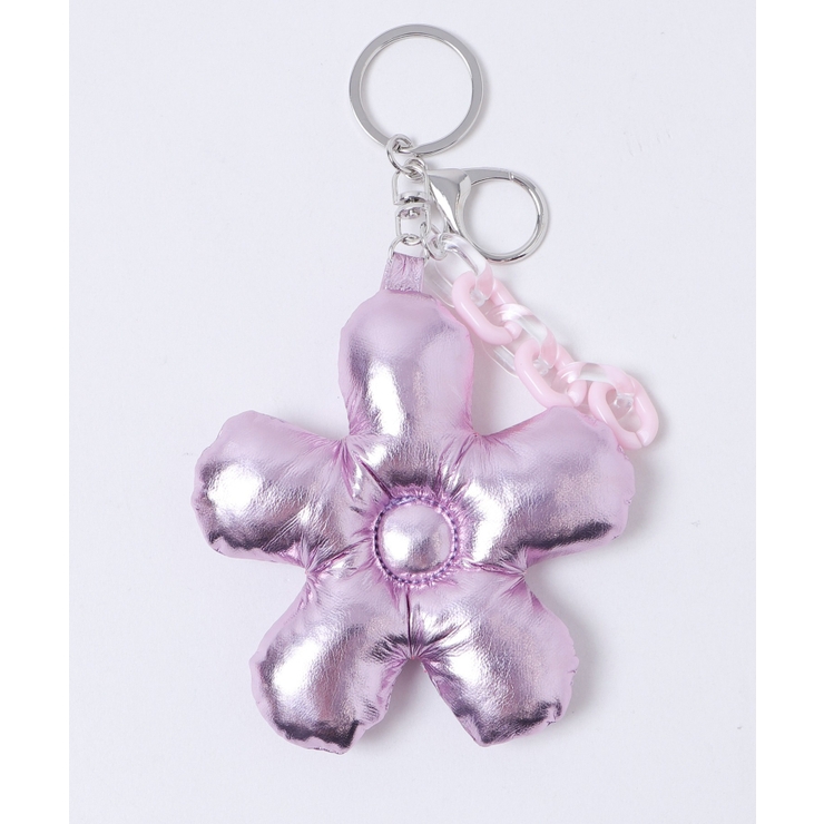 メタリックフラワークッションキーホルダー | WEGO【WOMEN】 | 詳細画像1 