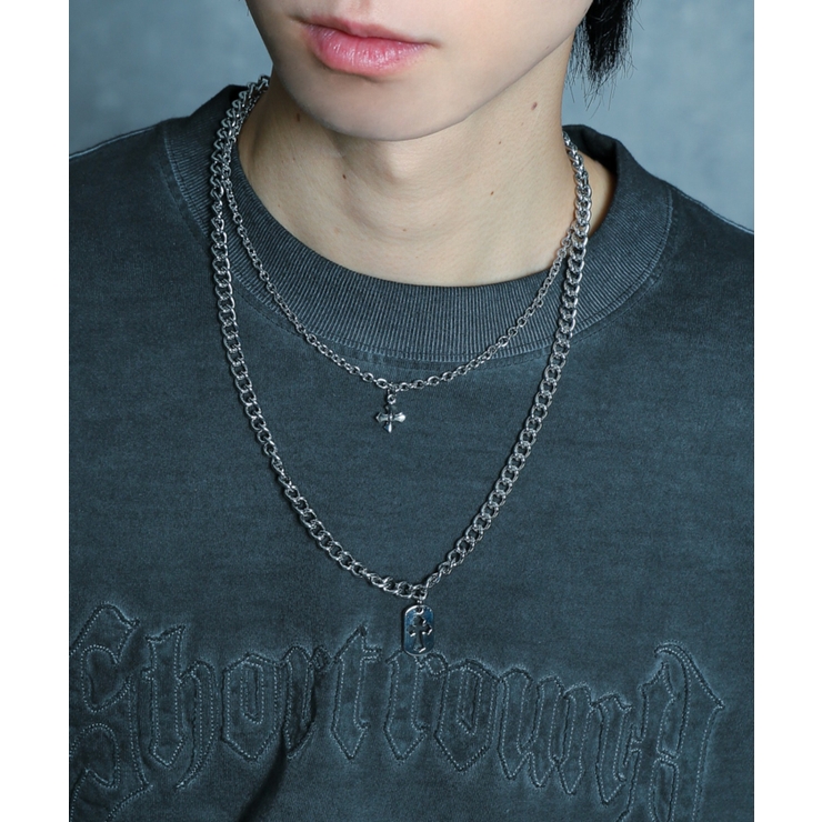 Mモチーフレイヤードネックレス | WEGO【MEN】 | 詳細画像7 