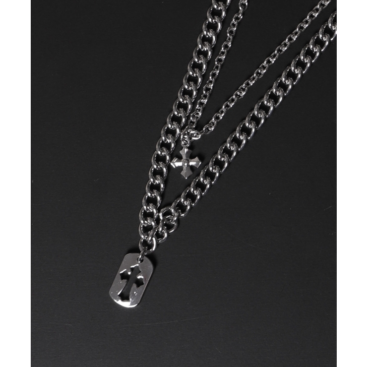 Mモチーフレイヤードネックレス | WEGO【MEN】 | 詳細画像20 