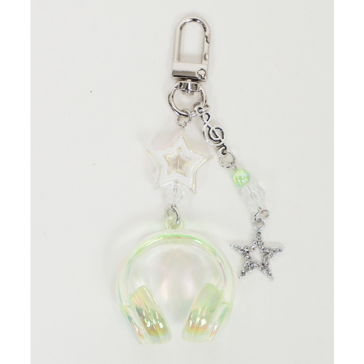 グリーン | オーロラクリアヘッドホンキーホルダー | WEGO【WOMEN】