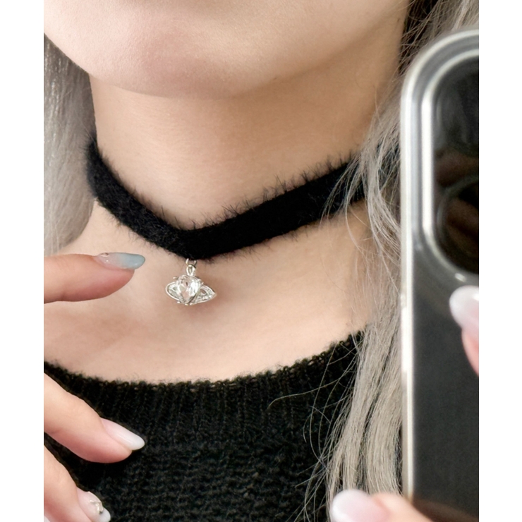 柄2 | Lモチーフシャギーニットチョーカー | WEGO【WOMEN】