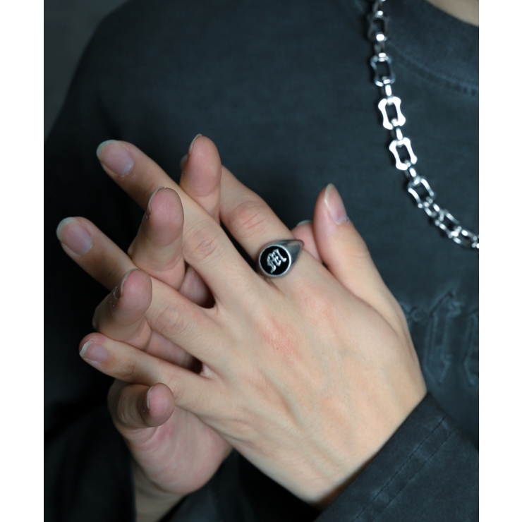 Mイニシャルボリュームリング | WEGO【MEN】 | 詳細画像12 