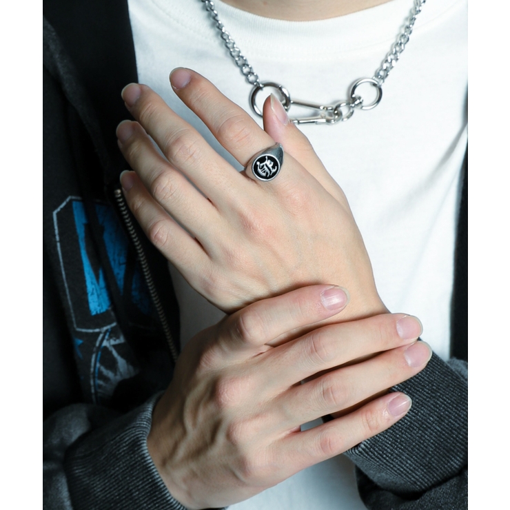 Mイニシャルボリュームリング | WEGO【MEN】 | 詳細画像15 