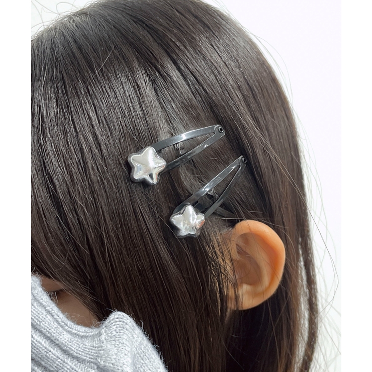 柄4 | L2Pメタルモチーフパッチンピン | WEGO【WOMEN】