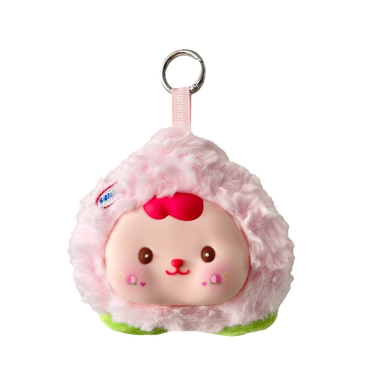 ピンク | ぷっくりフルーツフェイスぬいぐるみキーホルダー | WEGO【WOMEN】