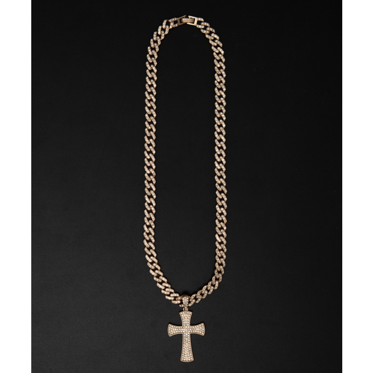 柄1 | Mモチーフラインストーンネックレス | WEGO【MEN】