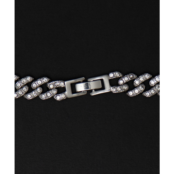 Mモチーフラインストーンネックレス | WEGO【MEN】 | 詳細画像4 