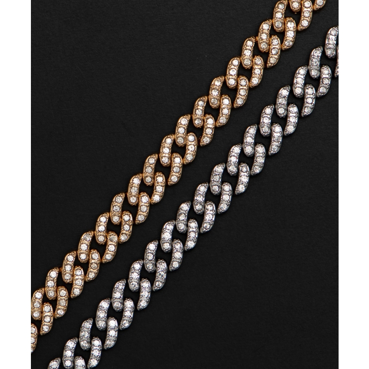 Mモチーフラインストーンネックレス | WEGO【MEN】 | 詳細画像6 