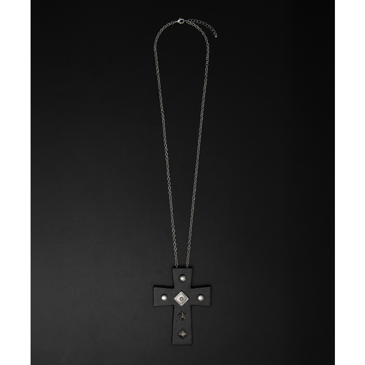 ブラック | MPUスタッズクロスネックレス | WEGO【MEN】