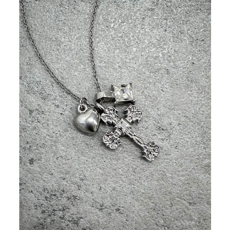 L3Pモチーフクロスネックレス | WEGO【WOMEN】 | 詳細画像2 