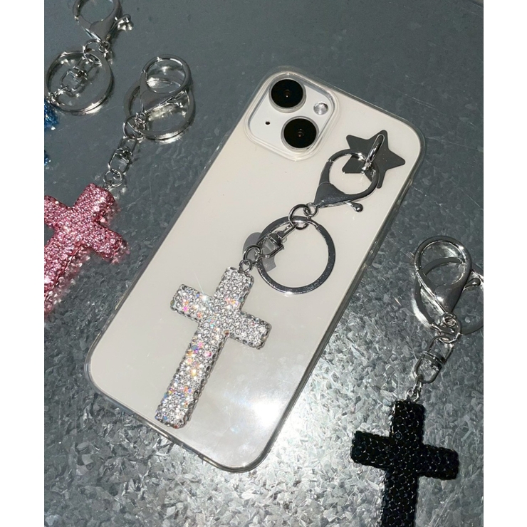 シルバー | キラキラクロスキーホルダー | WEGO【WOMEN】