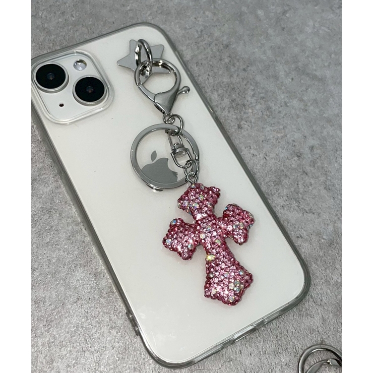ピンク | キラキラクロスキーホルダー | WEGO【WOMEN】