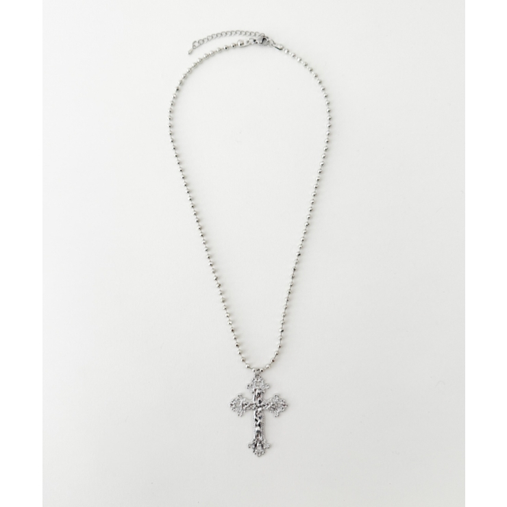 Lクロスボールチェーンネックレス | WEGO【WOMEN】 | 詳細画像3 