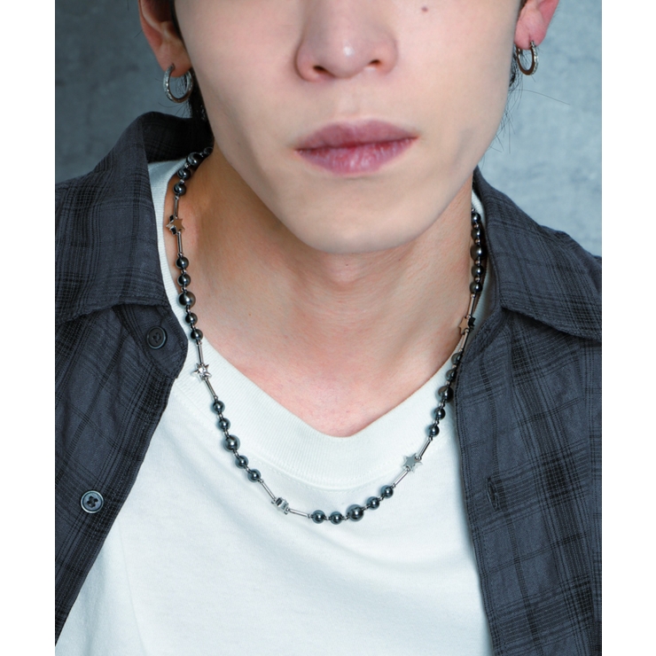 柄1 | Mミニモチーフビーズネックレス | WEGO【MEN】