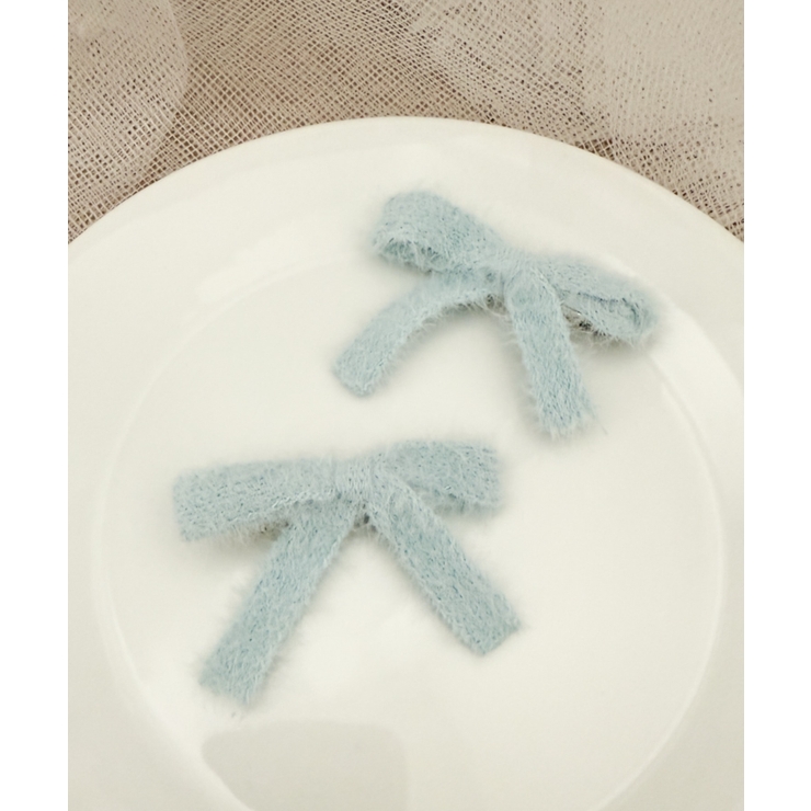 サックス | L2Pシャギーリボンクリップ | WEGO【WOMEN】