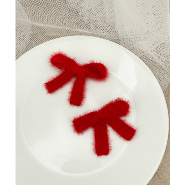 レッド | L2Pシャギーリボンクリップ | WEGO【WOMEN】