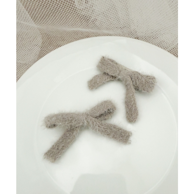 ライトグレー | L2Pシャギーリボンクリップ | WEGO【WOMEN】