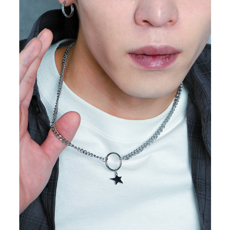 柄1 | Mミニモチーフステンレスリングネックレス | WEGO【MEN】