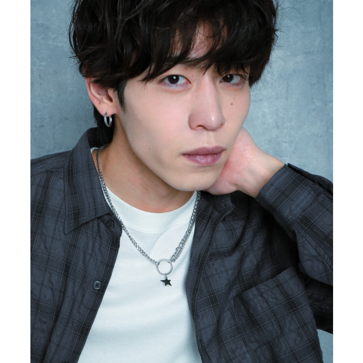 Mミニモチーフステンレスリングネックレス | WEGO【MEN】 | 詳細画像2 