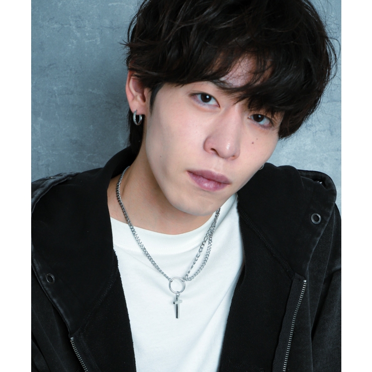 Mミニモチーフステンレスリングネックレス | WEGO【MEN】 | 詳細画像5 