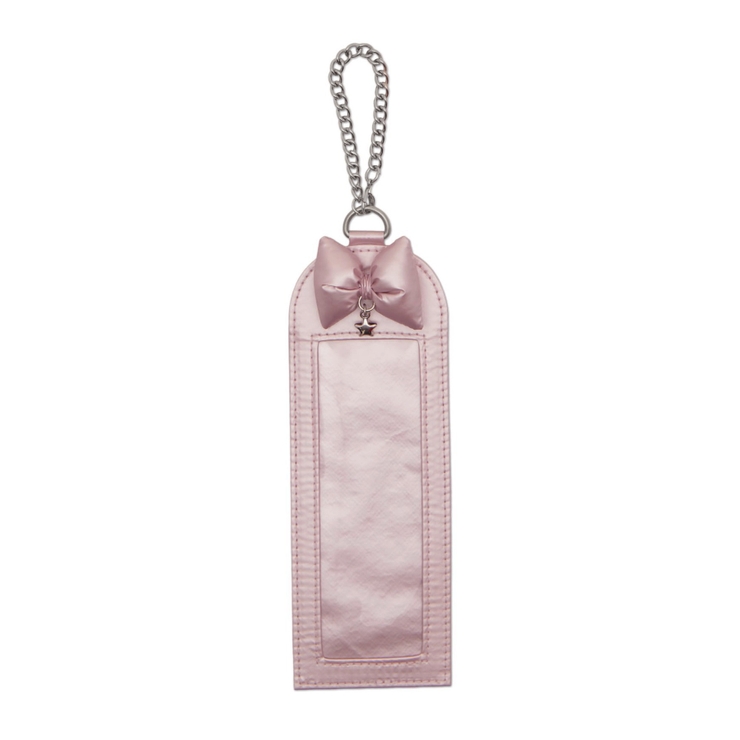 ライトピンク | リボンクッションロングフォトケースキーホルダー | WEGO【WOMEN】