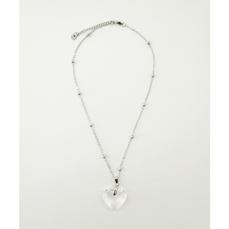 Lクリアハートモチーフネックレス | WEGO【WOMEN】 | 詳細画像2 