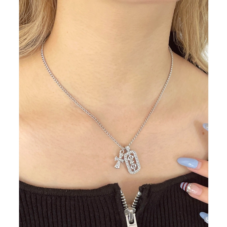柄2 | L2Pラインストーンモチーフネックレス | WEGO【WOMEN】