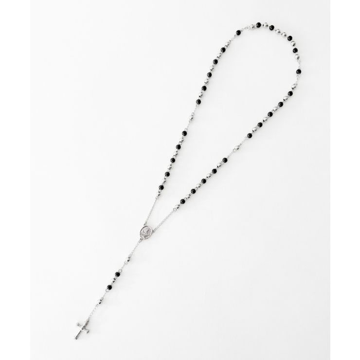 Mパールロザリオステンレスネックレス | WEGO【MEN】 | 詳細画像1 